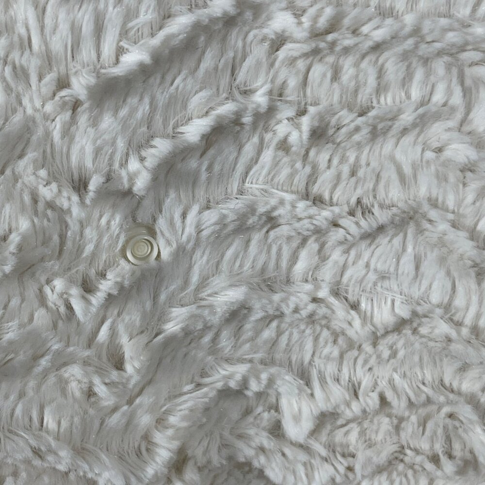 Patagonia Pelage Fleece Jacket M Medium Cream Fuzzy Double Breasted - Picture 5 of 9